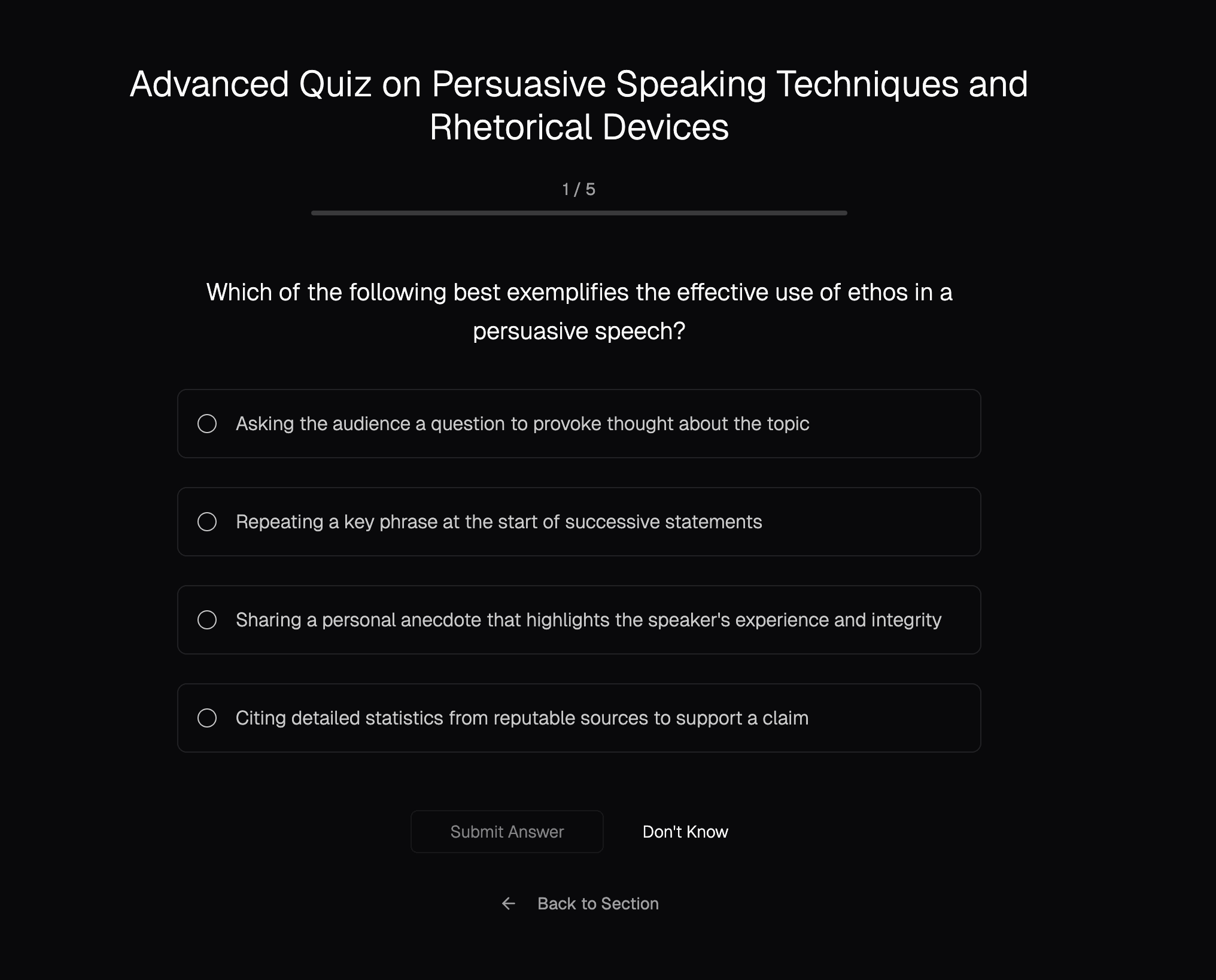 Microcourse Quiz - Interactive quizzes to test your knowledge